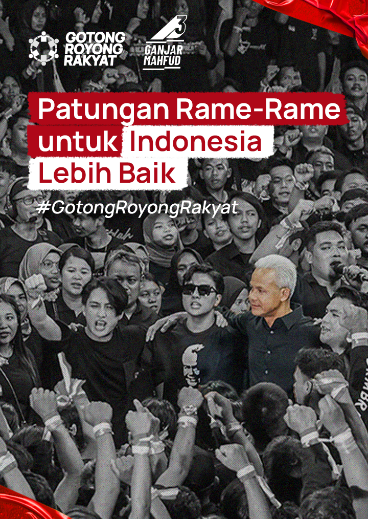 Patungan rame rame untuk indonesia lebih baik - Gotong royong rakyat